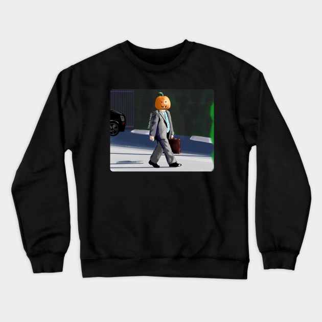 Halloween Dwight Crewneck Sweatshirt by SeaglassSorcery